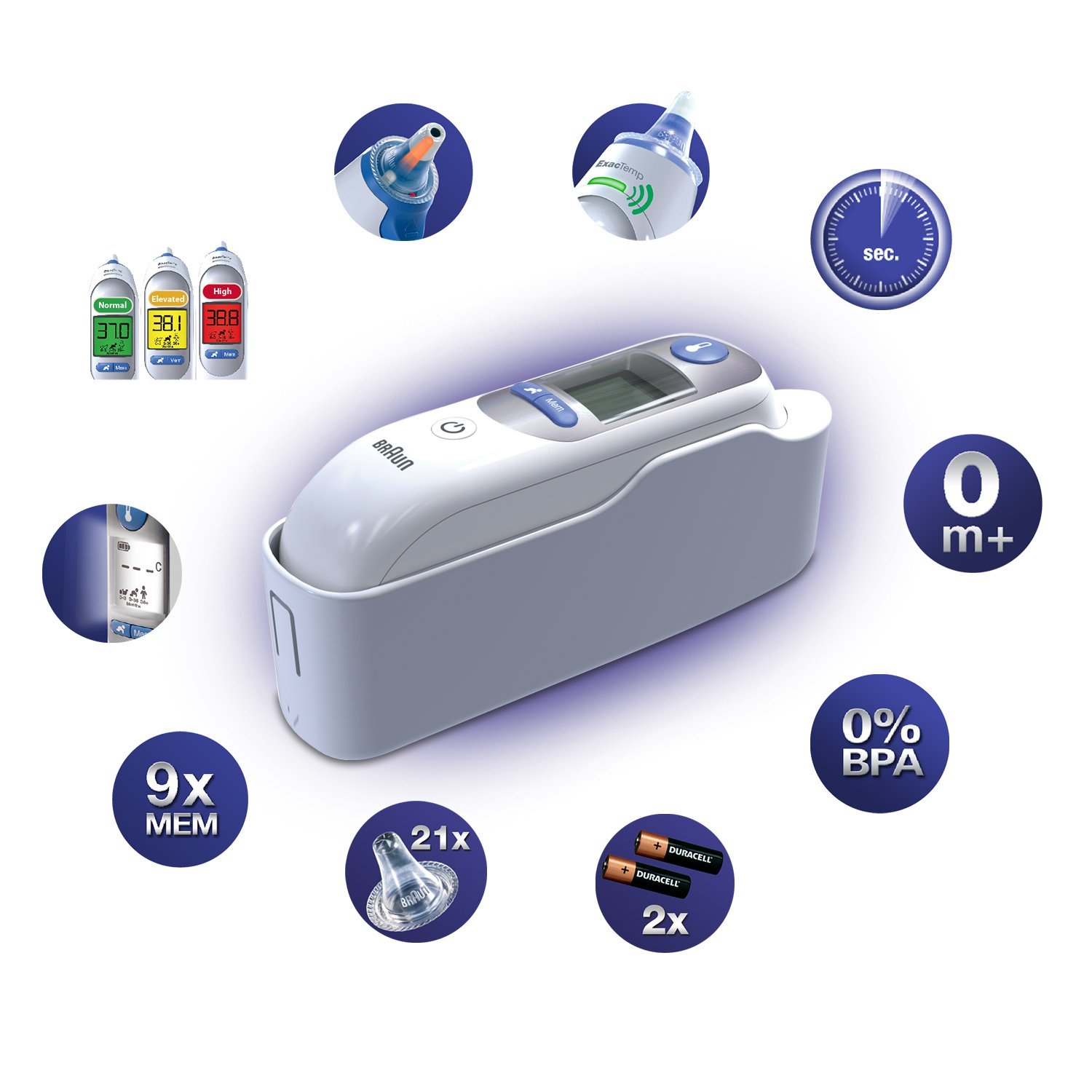 NHIỆT KẾ ĐIỆN TỬ ĐO TAI BRAUN THERMO SCAN 7 IRT6520